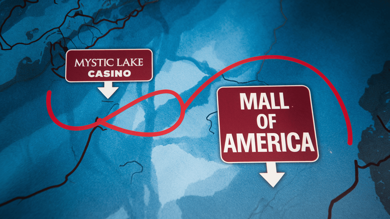 How Far Is Mystic Lake Casino from Mall of America